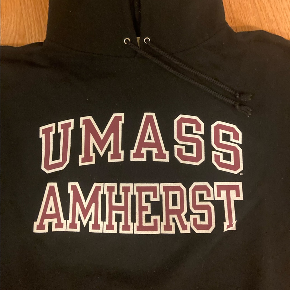 UMass Amherst L Champion Black Hoodie